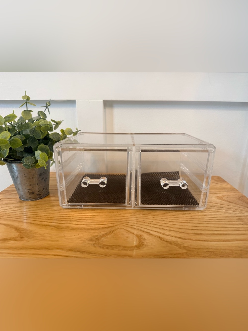 🌿4/$25 • BINO‎ Acrylic 2-Drawer Short Makeup Organizer